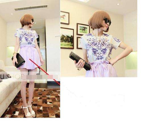 Trend Blouse With Vintage Printed  (Available in Purple Printed only)